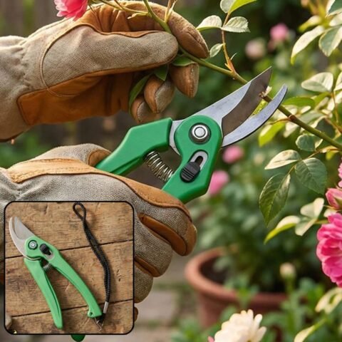 Bypass Pruning Shears with Stainless Steel Blades, 7 Inch