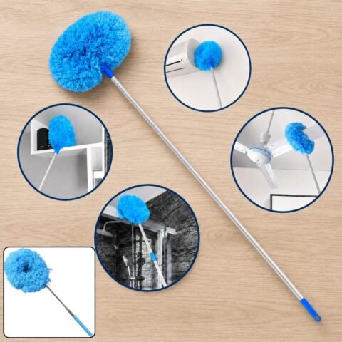 Extendable Microfiber Duster with Steel Handle, 83.5 cm