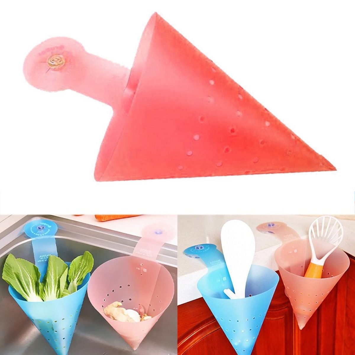 Hanging Sink Corner Strainer with Suction Cup, photo 3