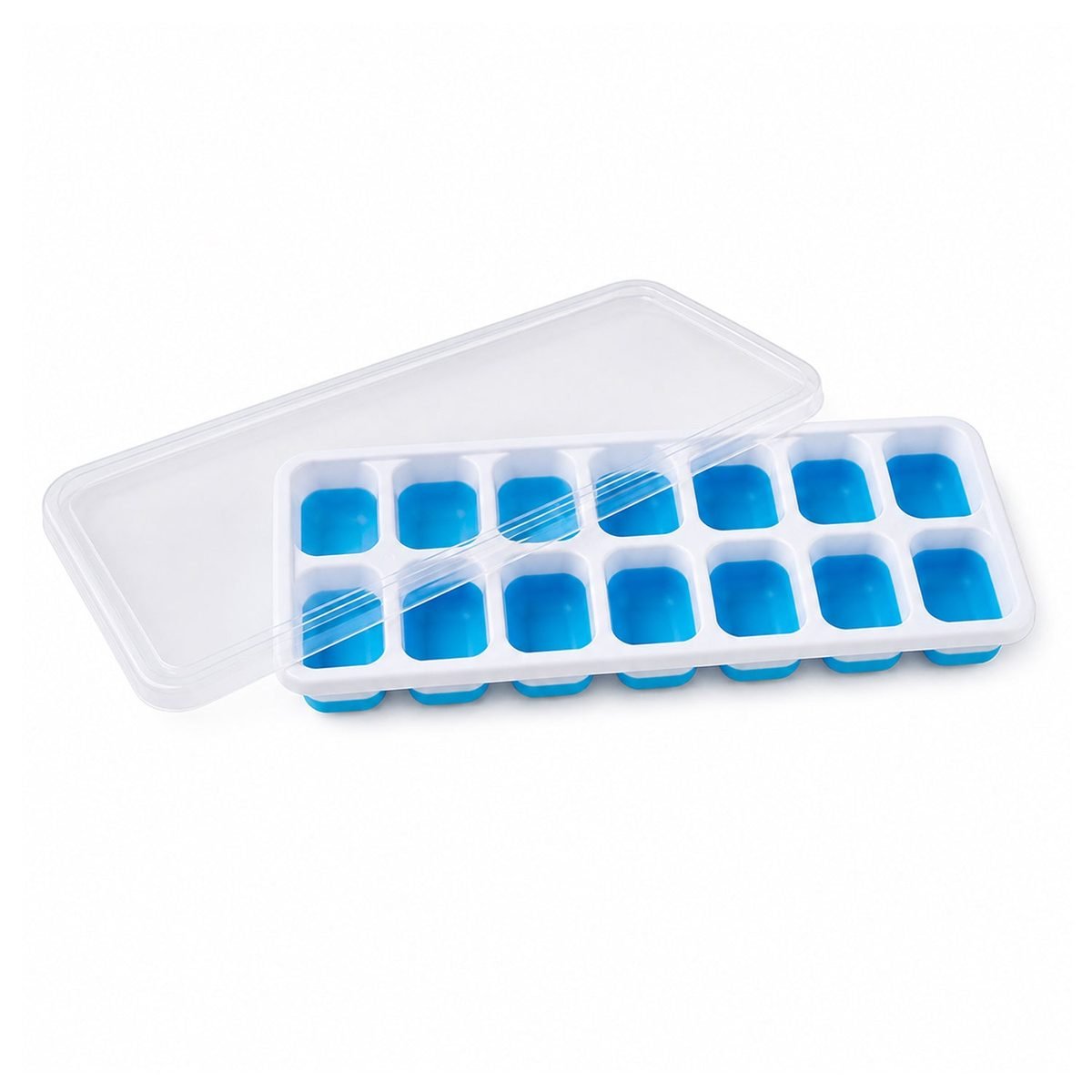 Ice Cube Tray with Lid, 14 Cavity, Flexible Plastic, photo 3
