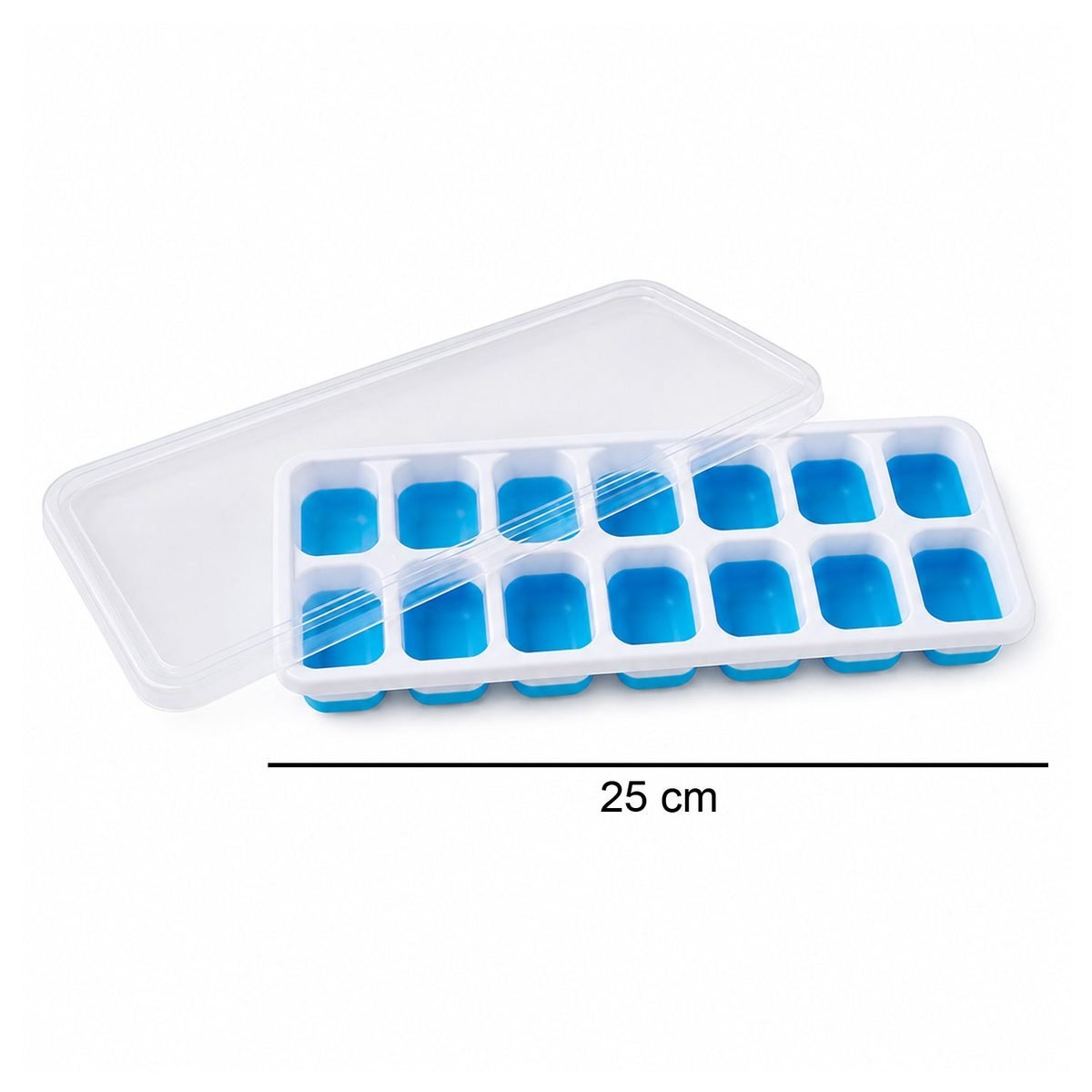 Ice Cube Tray with Lid, 14 Cavity, Flexible Plastic, photo 5