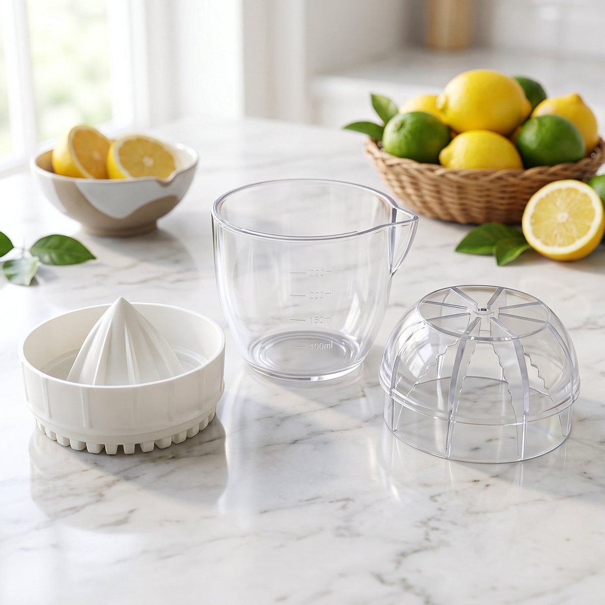 Manual Citrus Juicer with Cup for Lemon, Orange and Lime, photo 2