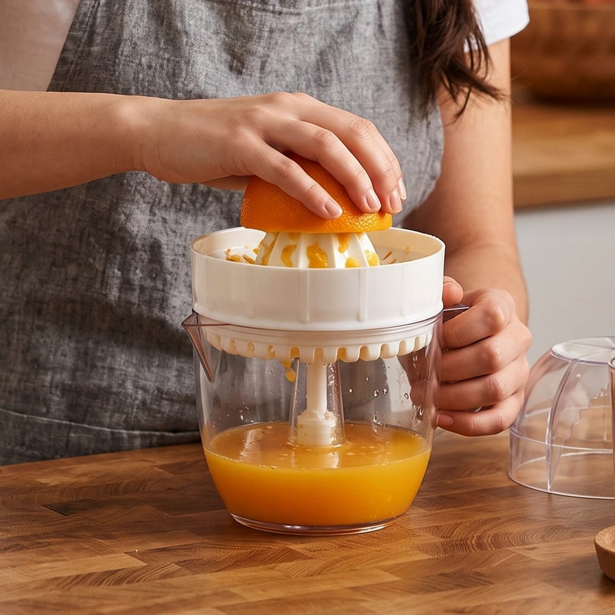 Manual Citrus Juicer with Cup for Lemon, Orange and Lime, photo 3