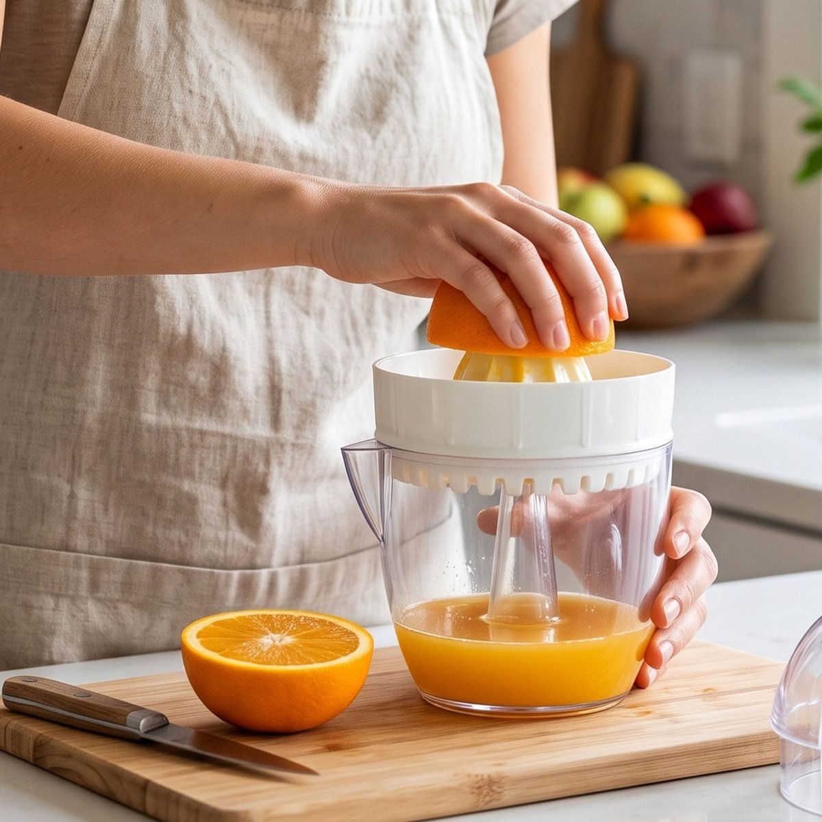 Manual Citrus Juicer with Cup for Lemon, Orange and Lime, photo 6