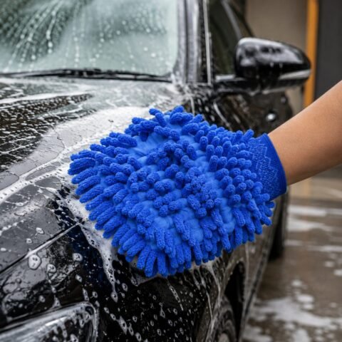 Microfiber Chenille Wash Mitt for Car and Home