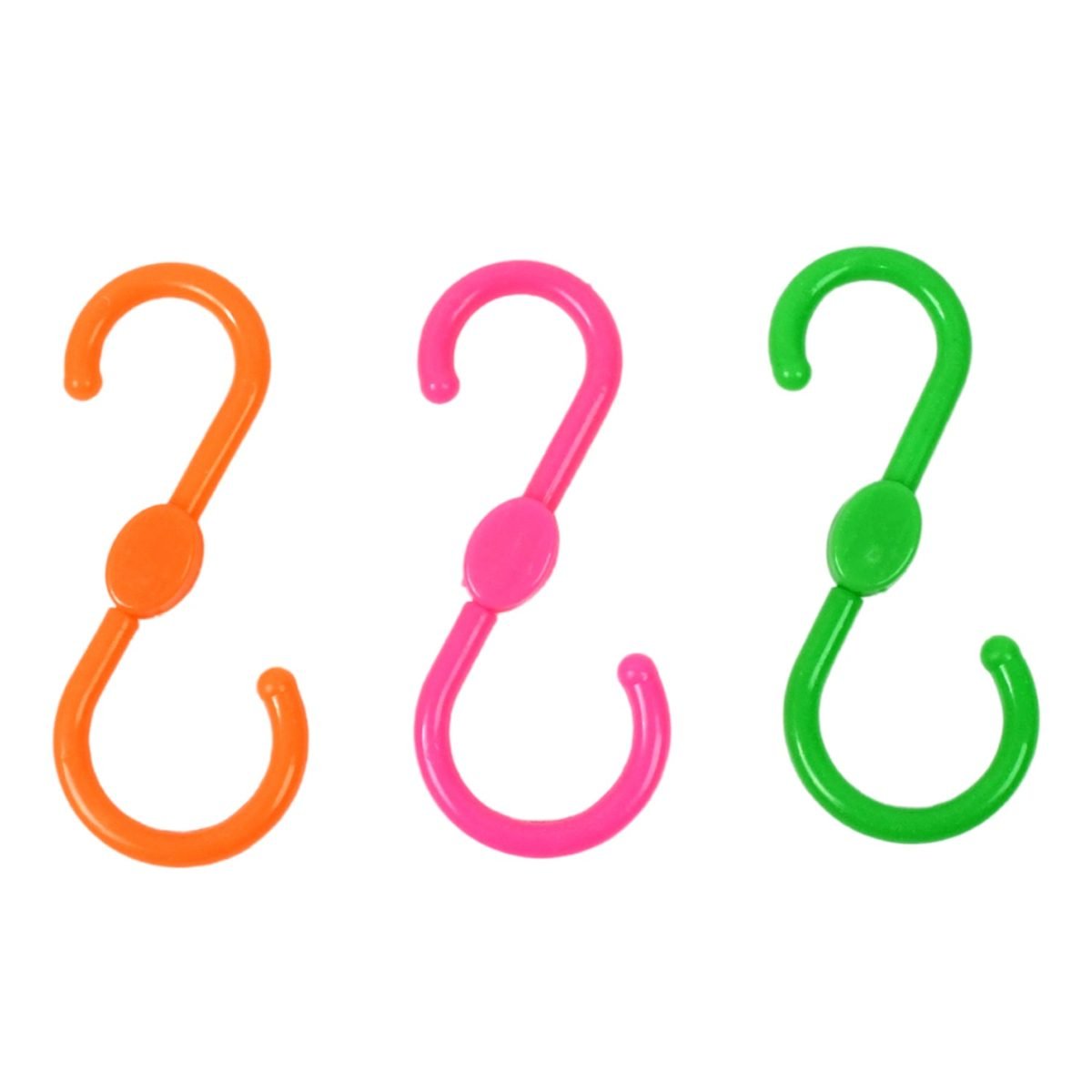 Plastic S Hooks Set of 3 for Hanging Clothes, Utensils and Bags, photo 4