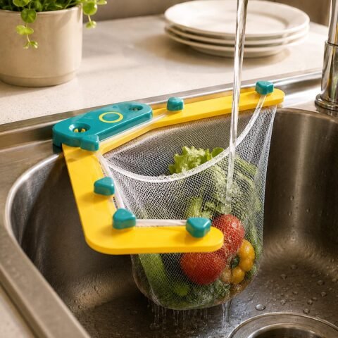 Sink Corner Strainer Holder with Suction Cups