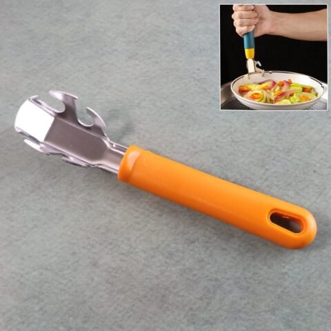Stainless Steel Hot Plate Gripper with Heat-Safe Handle