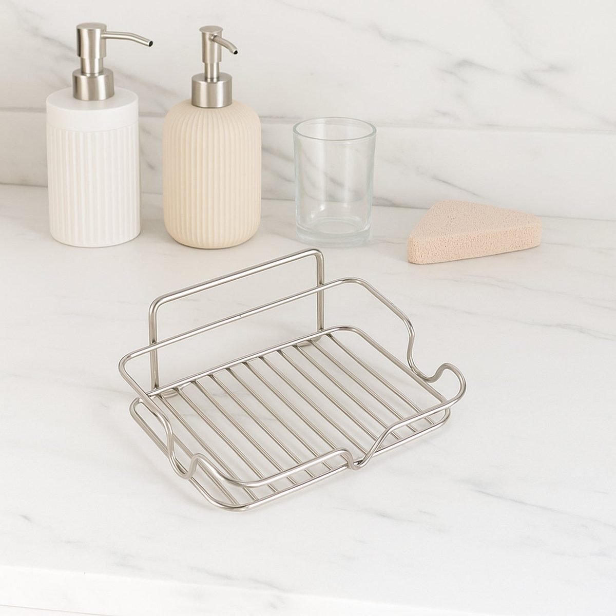 Stainless Steel Soap Holder with Open Bar Fast Drain Design, photo 2