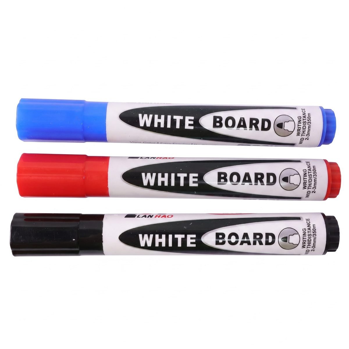 Whiteboard Marker Pens Set of 3 in Assorted Colours, Dry Erase, photo 4